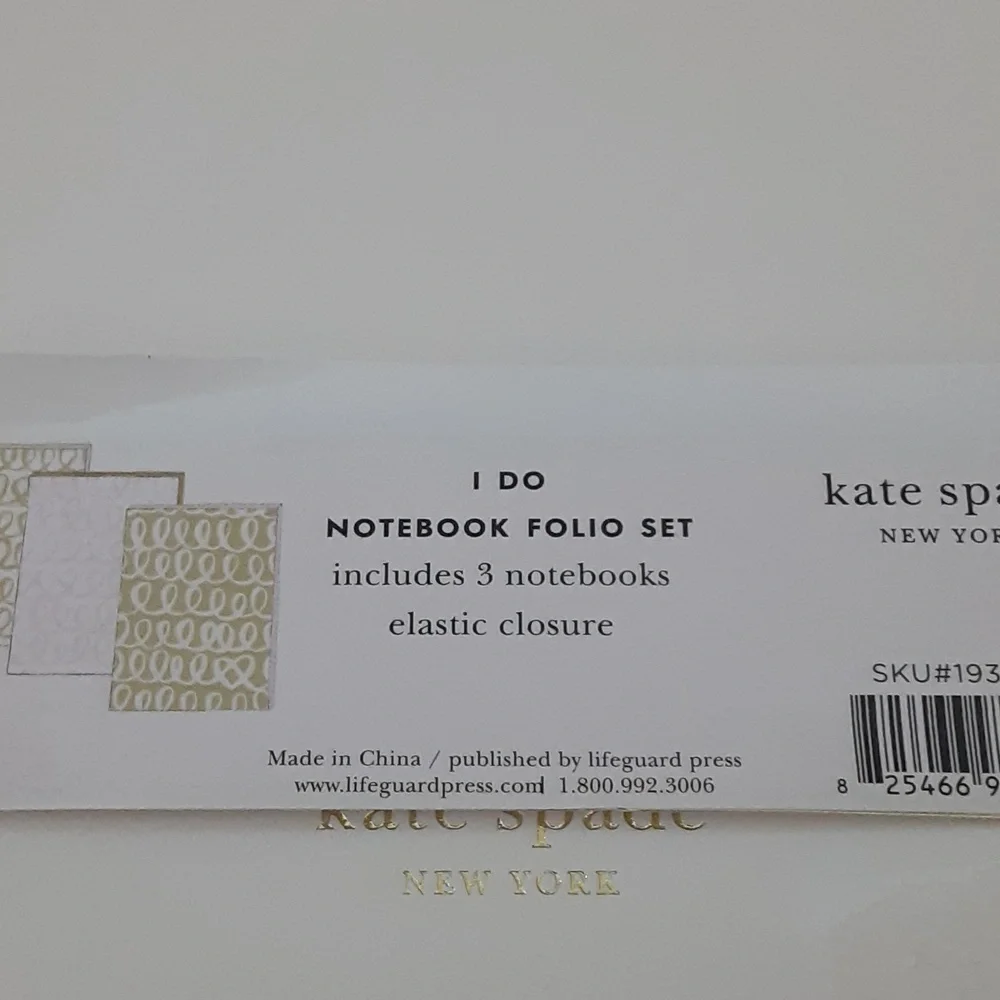 Kate Spade "I Do" Notebook Folio Set - Picture 4 of 10